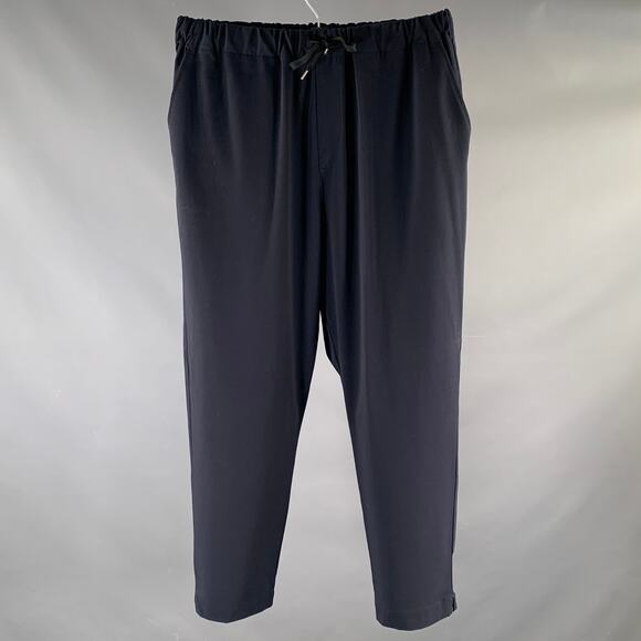 MANUAL ALPHABET Size S Navy Polyester Blend Athletic Dress Pants